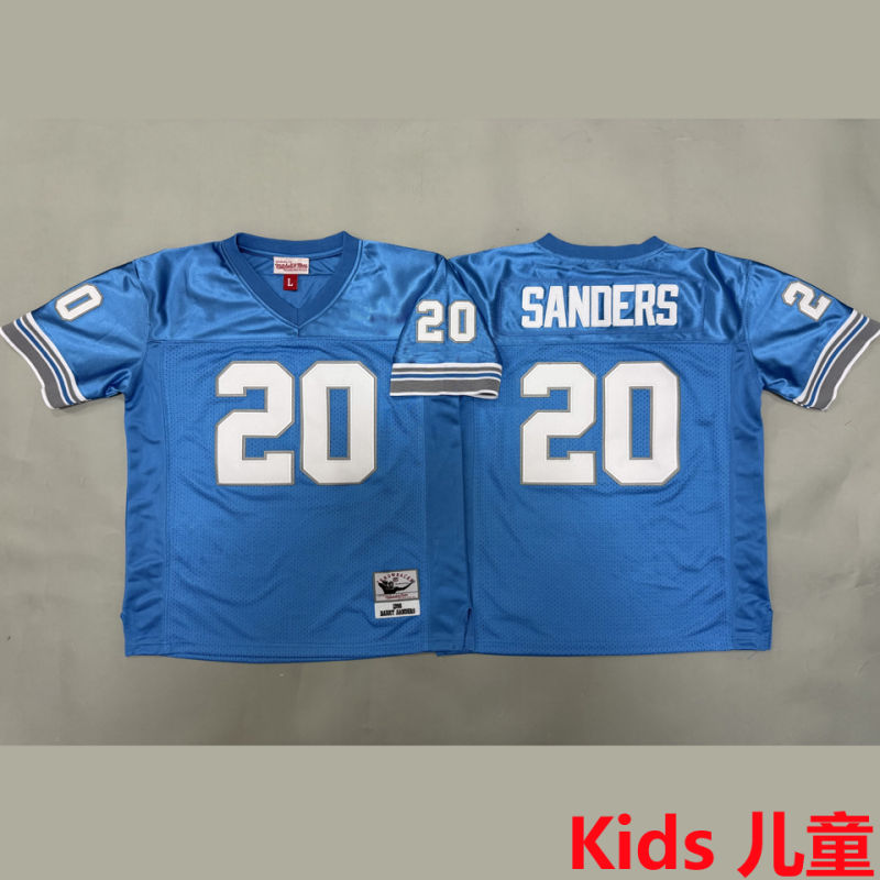 SANDERS #20 Detroit Lions Retro Kids NFL Jersey
