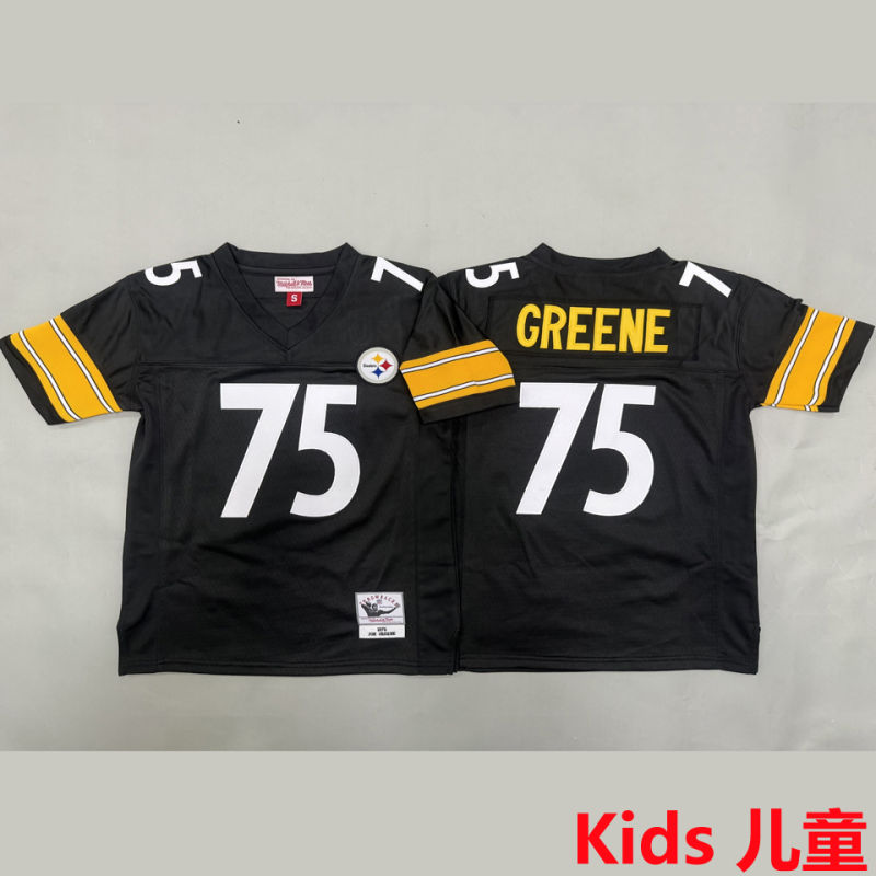 GREENE #75 Pittsburgh Steelers Retro Kids NFL Jersey