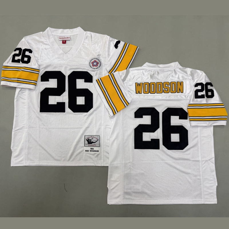 WOODSON #26 Men's Pittsburgh Steelers Retro NFL Jersey