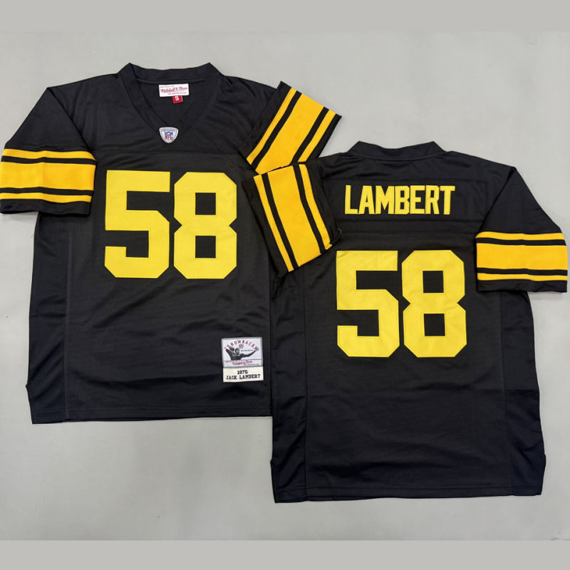 LAMBERT #58 Men's Pittsburgh Steelers Retro NFL Jersey