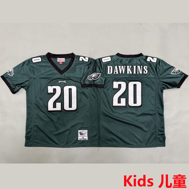DAWKINS #20 Philadelphia Eagles Retro Kids NFL Jersey