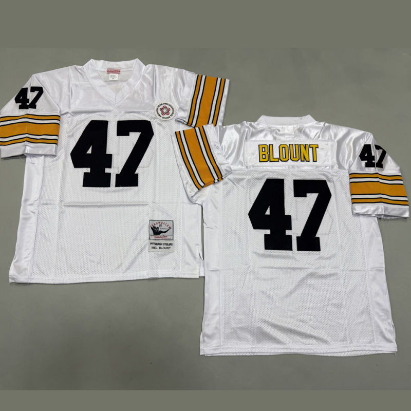BLOUNT #47 Men's Pittsburgh Steelers Retro NFL Jersey