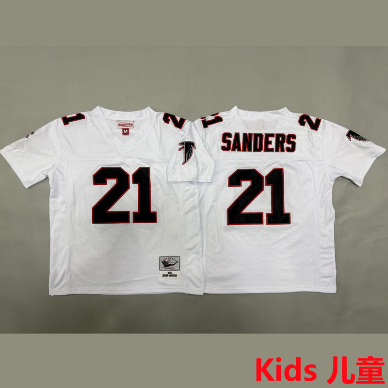SANDERS #21 Atlanta Falcons Retro Kids NFL Jersey