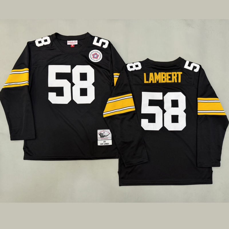LAMBERT #58 Men's Pittsburgh Steelers Retro NFL Jersey