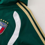 2026/27 Italy Green Hoody Zipper Jacket