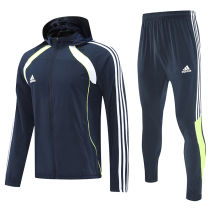2026/27 AD~ Baby Blue Hoody Zipper Jacket 三条白边