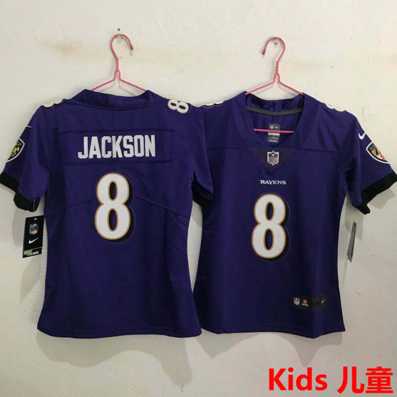 JACKSON #8 Baltimore Ravens Kids NFL Jersey