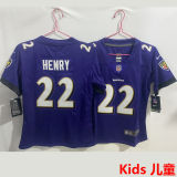 HENRY #22 Baltimore Ravens Kids NFL Jersey 乌鸦