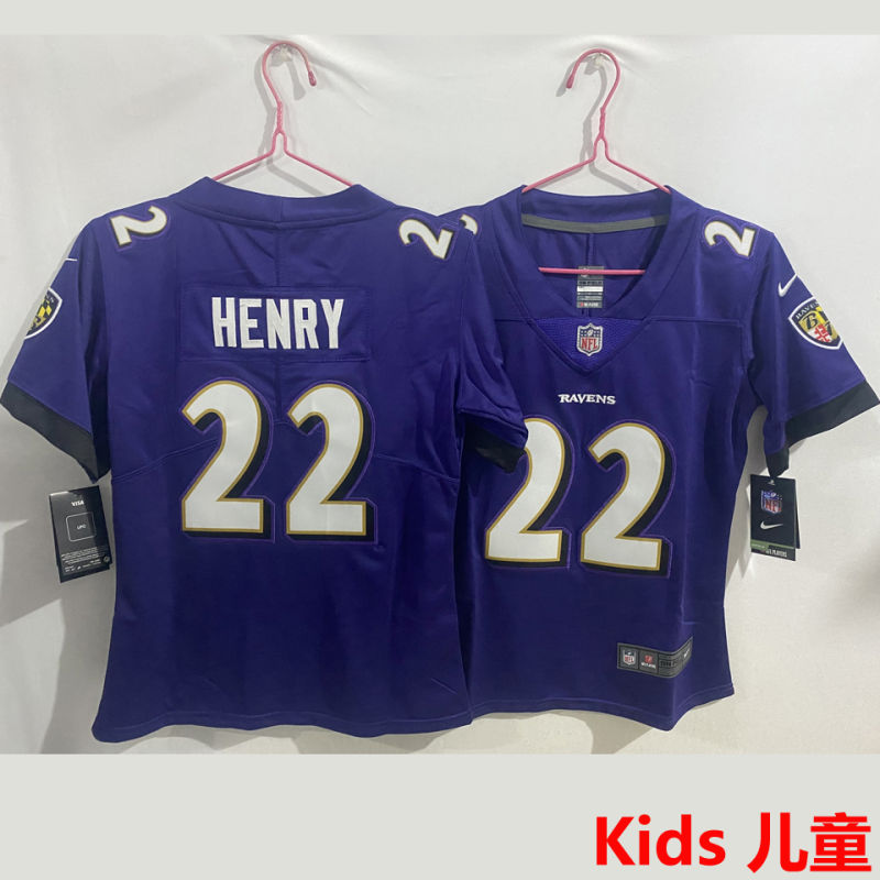 HENRY #22 Baltimore Ravens Kids NFL Jersey