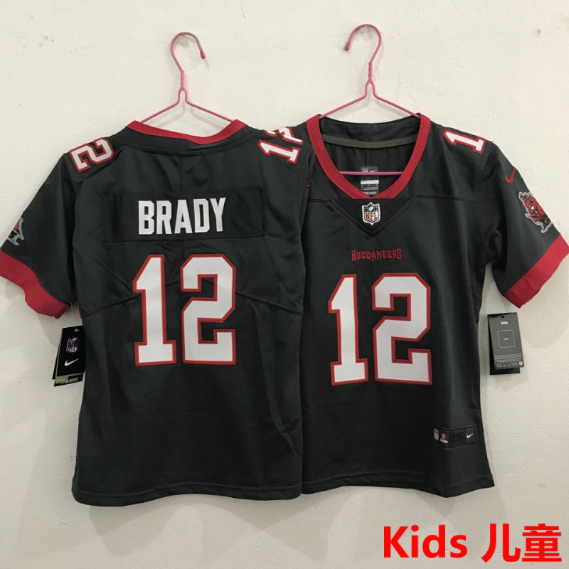 BRADY #12 Tampa Bay Buccaneers Kids NFL Jersey