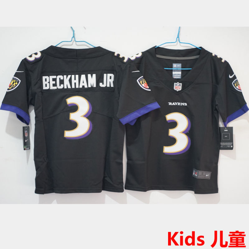 BECKHAM JR 3 Baltimore Ravens Kids NFL Jersey