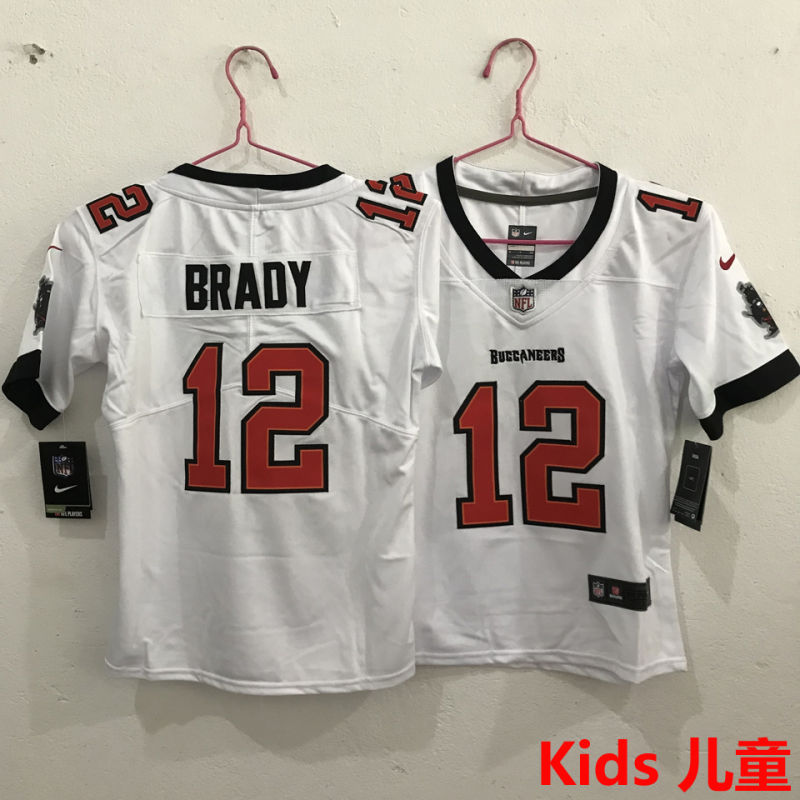 BRADY #12 Tampa Bay Buccaneers Kids NFL Jersey