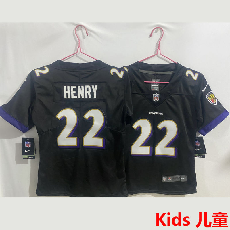 HENRY #22 Baltimore Ravens Kids NFL Jersey