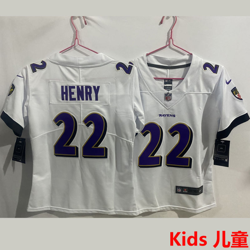 HENRY #22 Baltimore Ravens Kids NFL Jersey