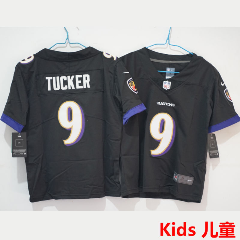 TUCKER #9 Baltimore Ravens Kids NFL Jersey
