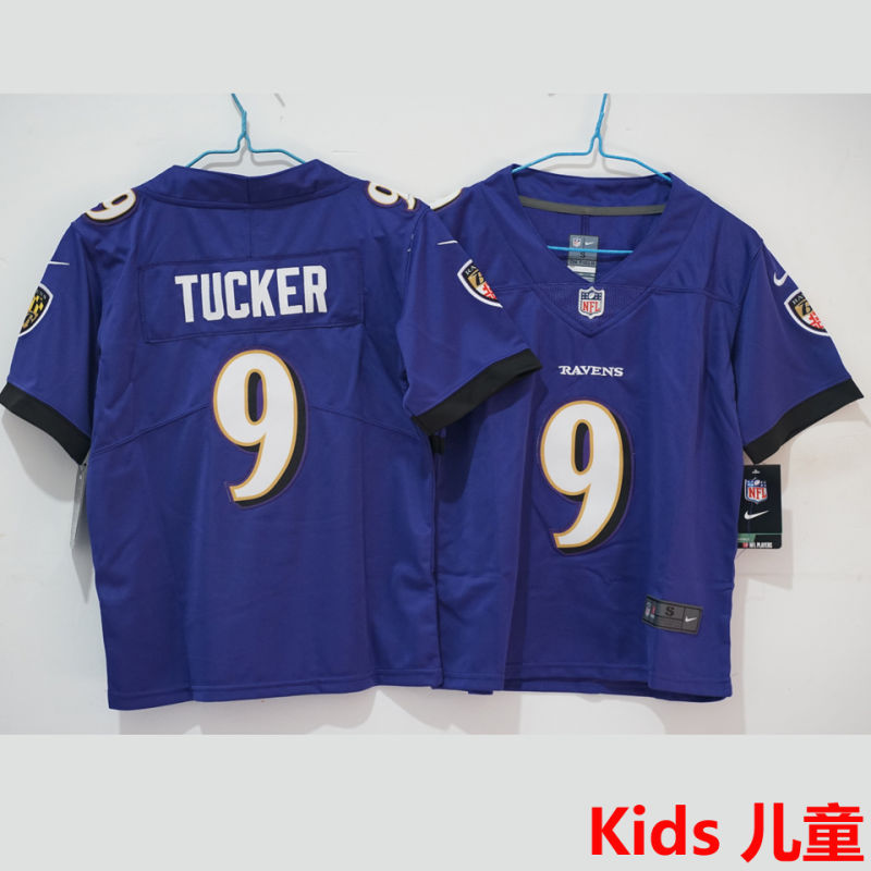 TUCKER #9 Baltimore Ravens Kids NFL Jersey