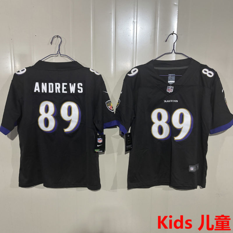 ANDREWS #89 Baltimore Ravens Kids NFL Jersey