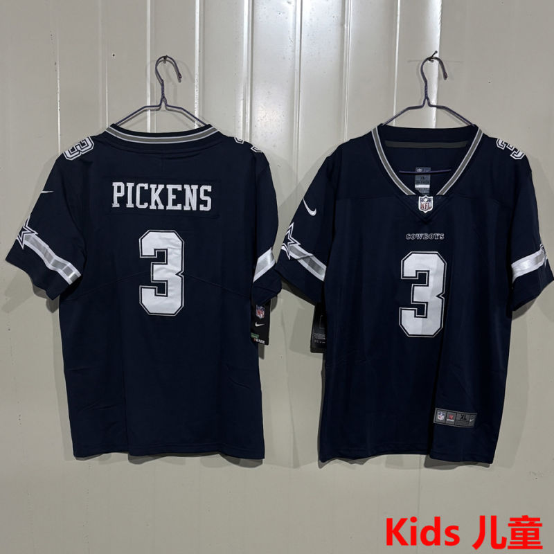 PICKENS #3 Dallas Cowboys Kids NFL Jersey