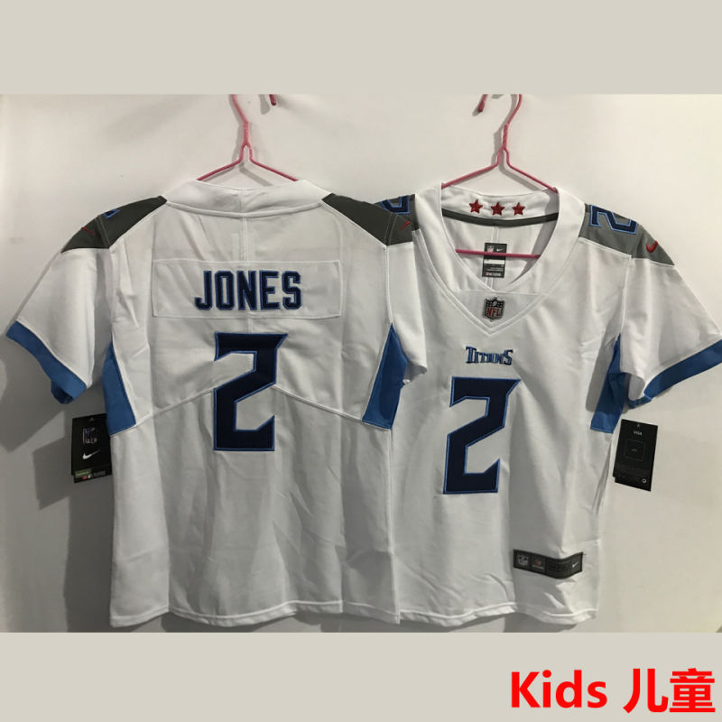 JONES #2 Tennessee Titans Kids NFL Jersey