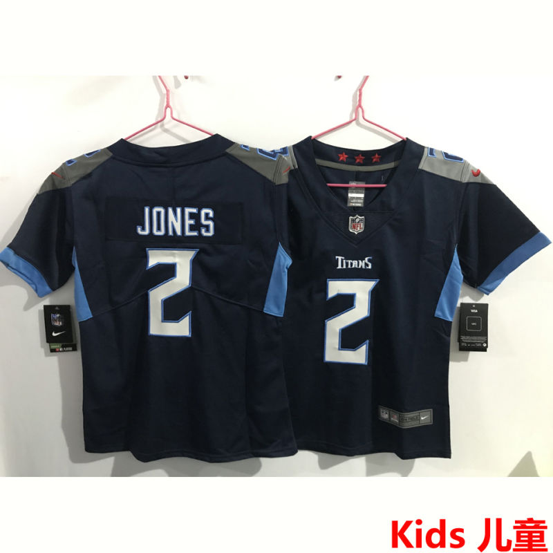 JONES #2 Tennessee Titans Kids NFL Jersey