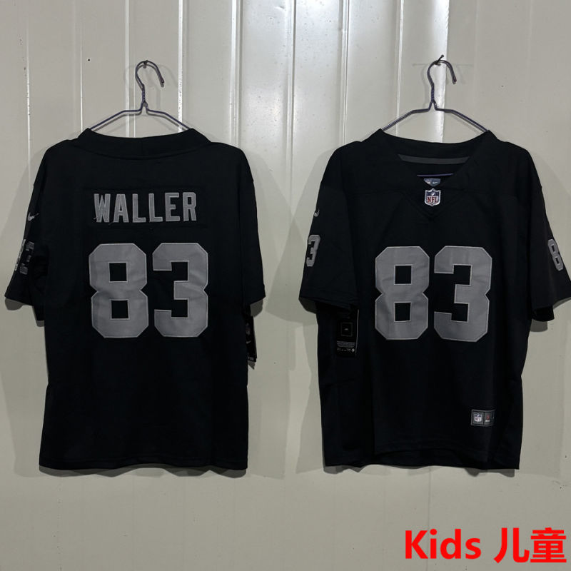 WALLER #83 Las Vegas Raiders Kids NFL Jersey