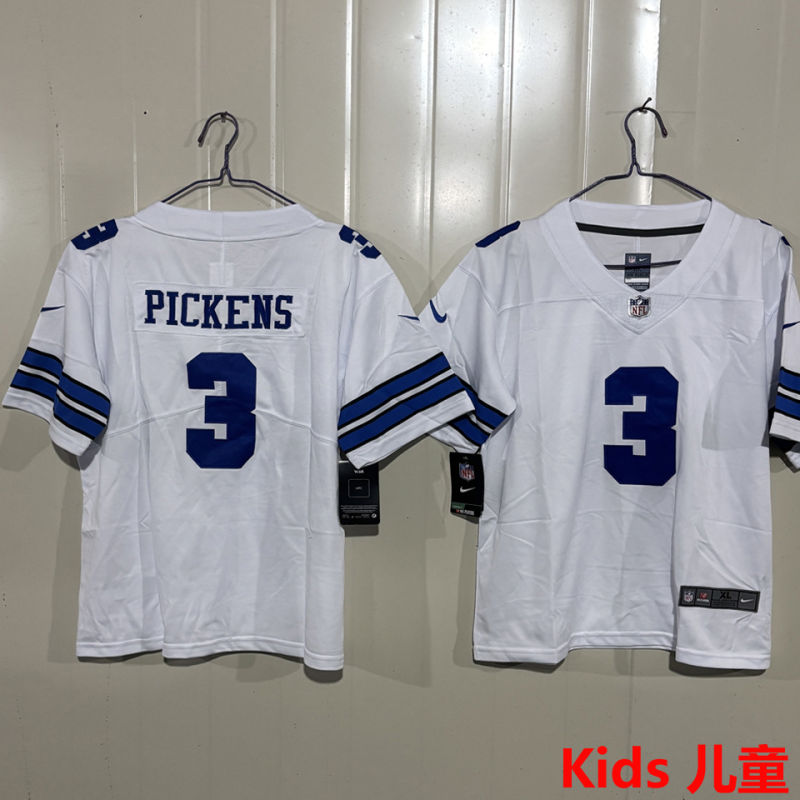 PICKENS #3 Dallas Cowboys Kids NFL Jersey