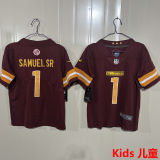 SAMUEL SR #1 Washington Commanders Kids NFL Jersey 指挥官
