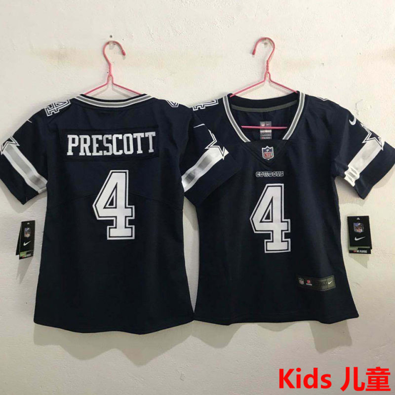 PRESCOTT #4 Dallas Cowboys Kids NFL Jersey