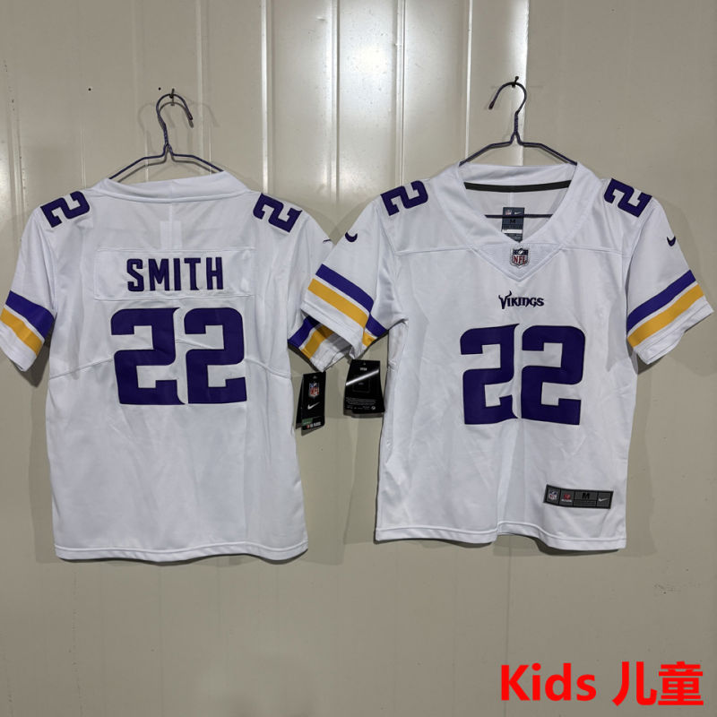 SMITH #22 Minnesota Vikings Kids NFL Jersey