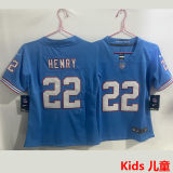 HENRY #22 Tennessee Titans Kids NFL Jersey 泰坦