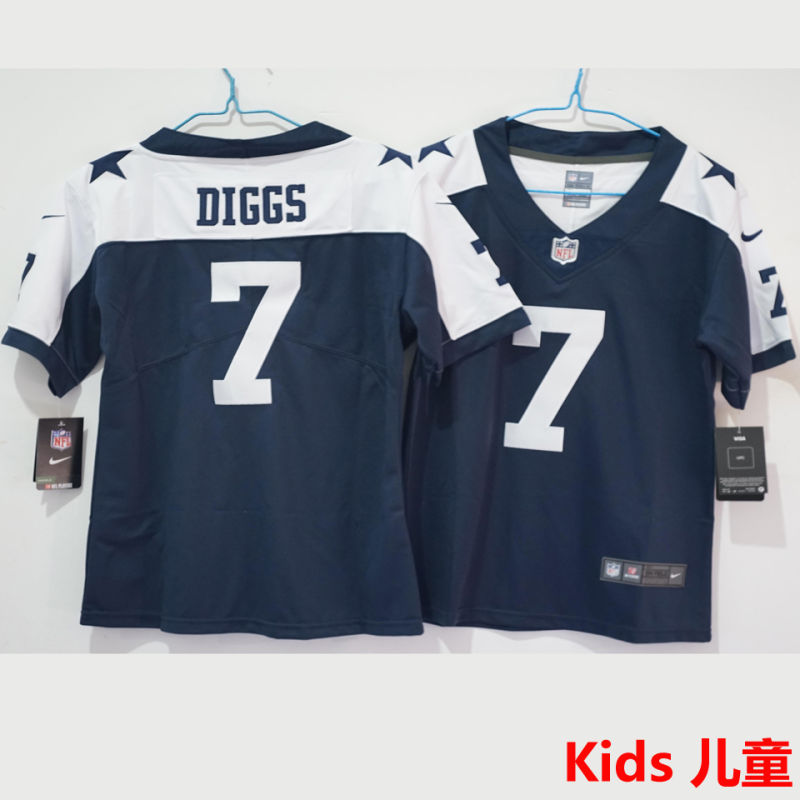 DIGGS #7 Dallas Cowboys Kids NFL Jersey