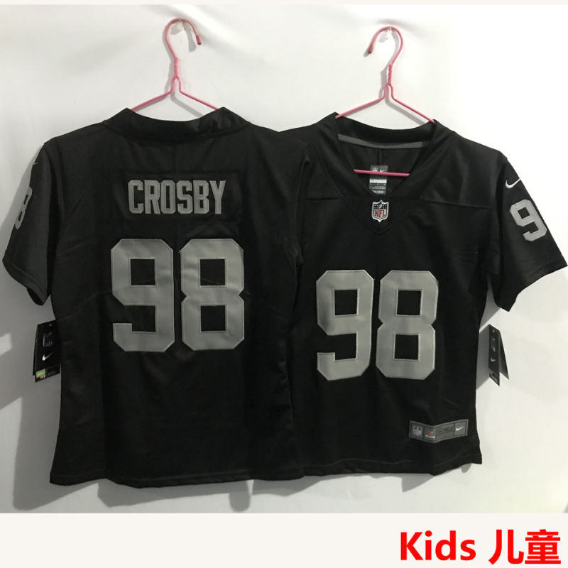 CROSBY #98 Las Vegas Raiders Kids NFL Jersey