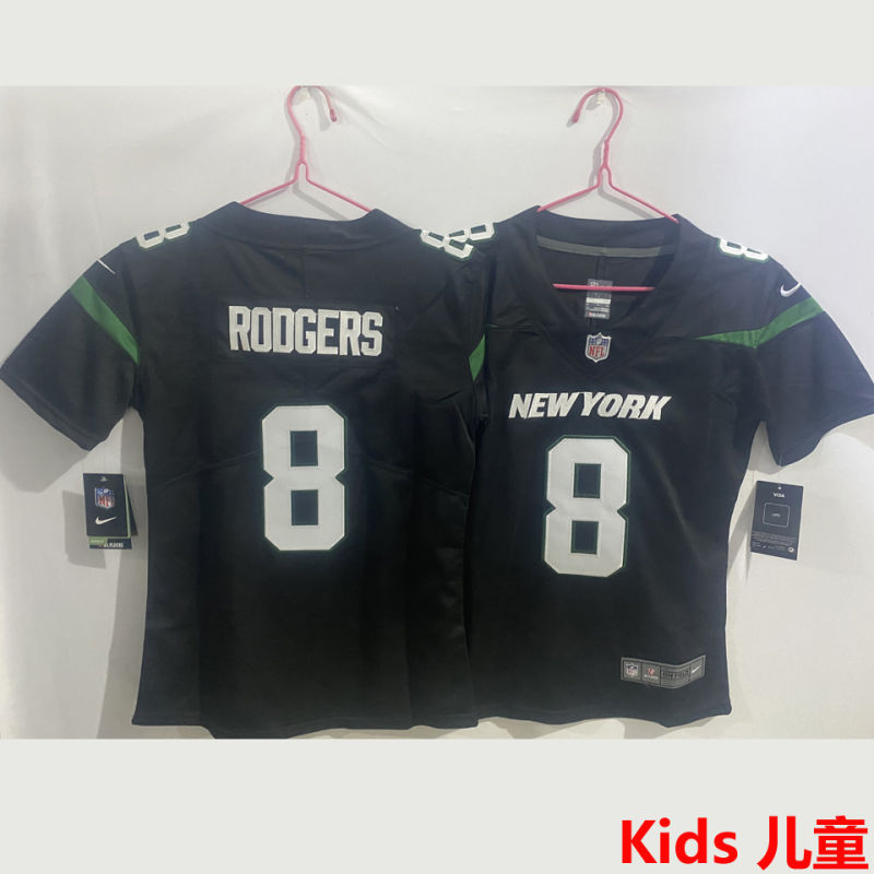 RODGERS #8 New York Jets Kids NFL Jersey