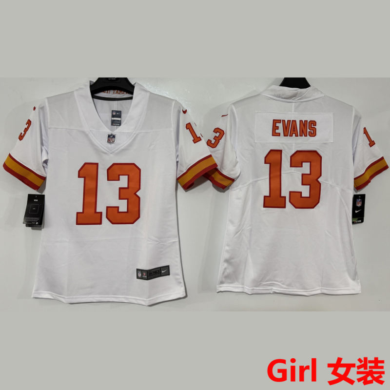 EVANS #13 Tampa Bay Buccaneers Girl NFL Jersey