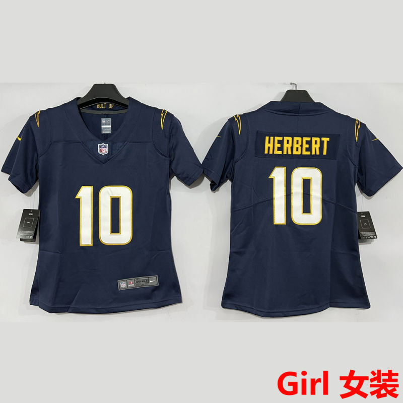 HERBERT #10 Los Angeles Chargers Girl NFL Jersey