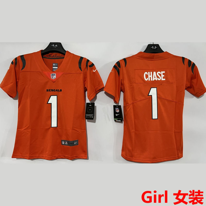 CHASER #1 Cincinnati Bengals Girl NFL Jersey