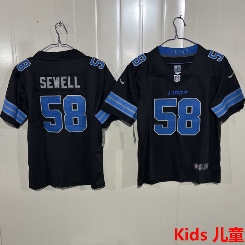 SEWELL #58 Detroit Lions Kids NFL Jersey