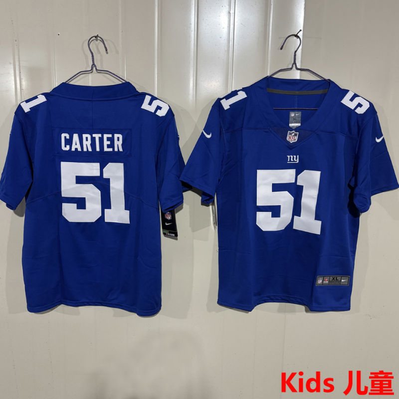 CARTER #51 New York Giants Kids NFL Jersey