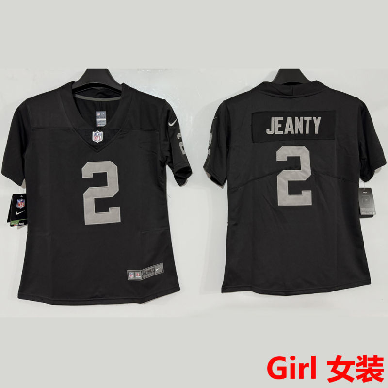 JEANTY #2 Las Vegas Raiders Girl NFL Jersey