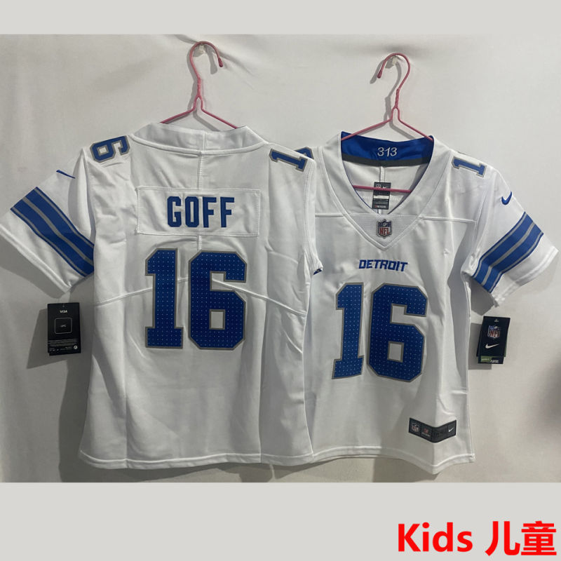 GOFF #16 Detroit Lions Kids NFL Jersey