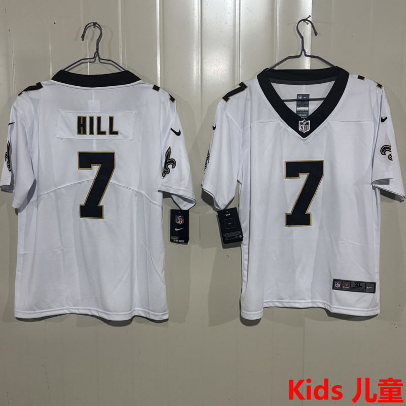 HILL #7 New Orleans Saints Kids NFL Jersey