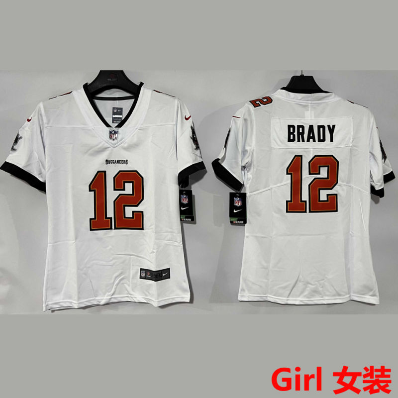 BRADY #12 Tampa Bay Buccaneers Girl NFL Jersey