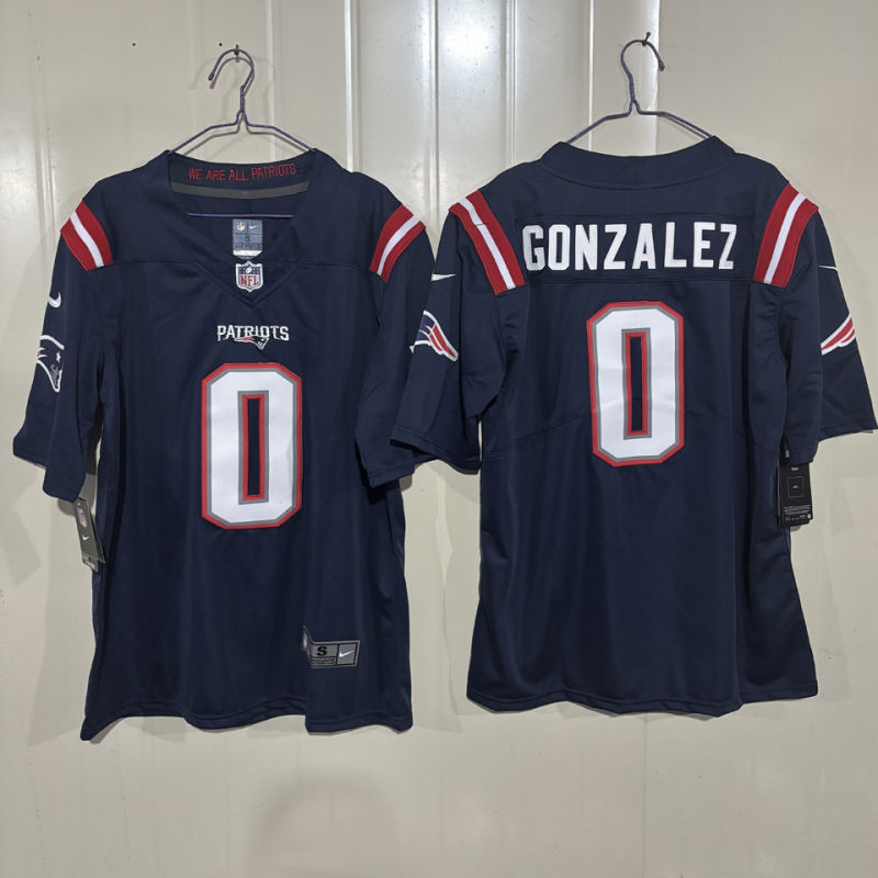 GONZALEZ #0 Men's New England Patriots NFL Jersey