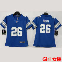 GIBBS #26 Detroit Lions Girl NFL Jersey 雄狮
