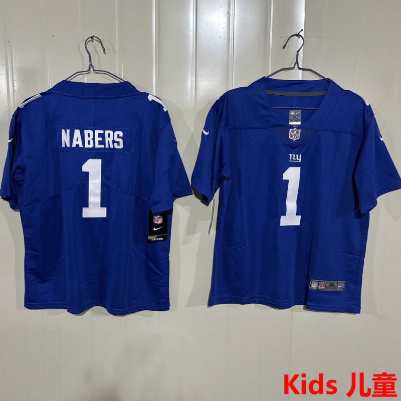 NABERS #1 New York Giants Kids NFL Jersey