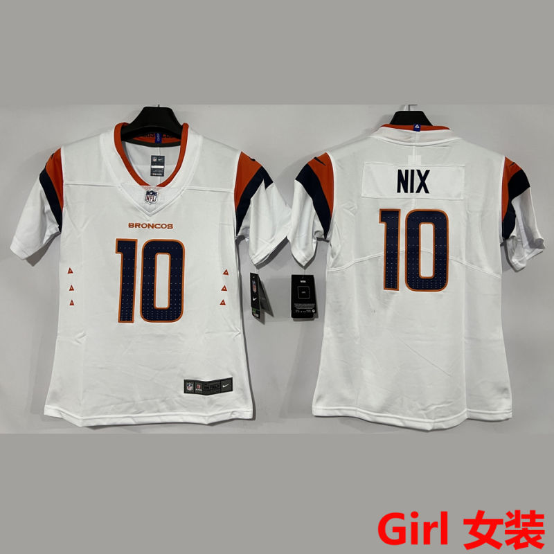 NIX #10 Denver Broncos Girl NFL Jersey