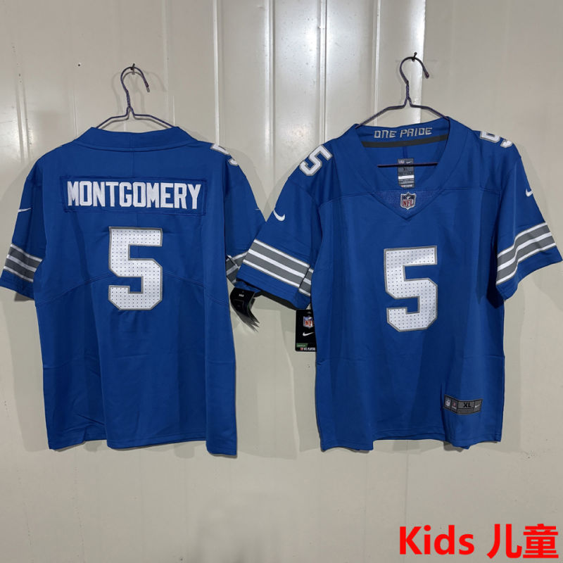 MONTGOMERY #5 Detroit Lions Kids NFL Jersey