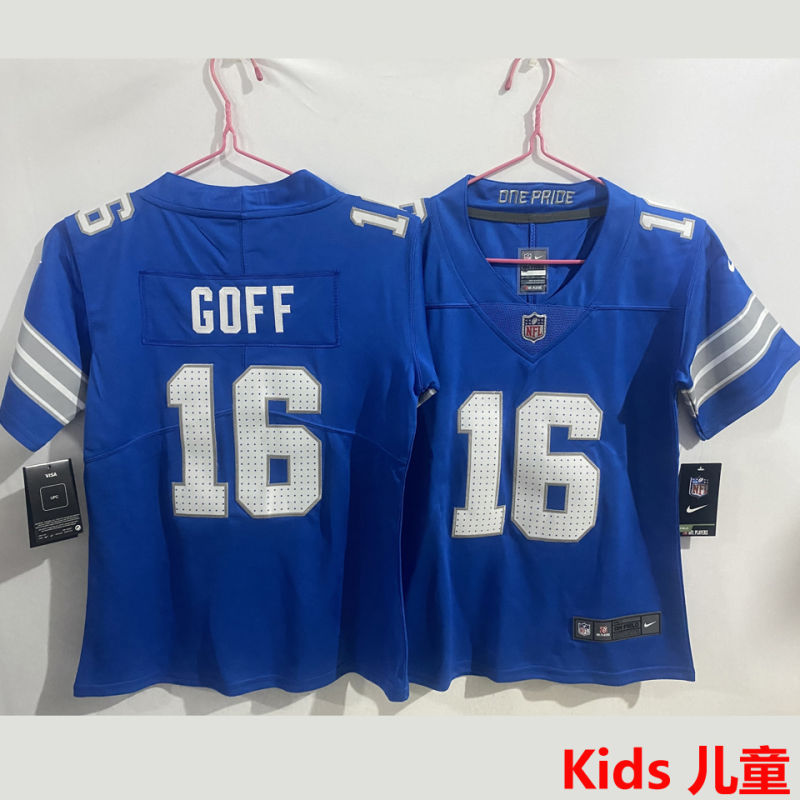 GOFF #16 Detroit Lions Kids NFL Jersey