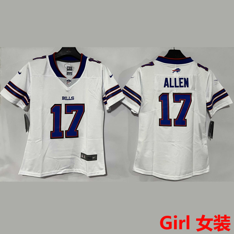 ALLEN #17 Buffalo Bills Girl NFL Jersey