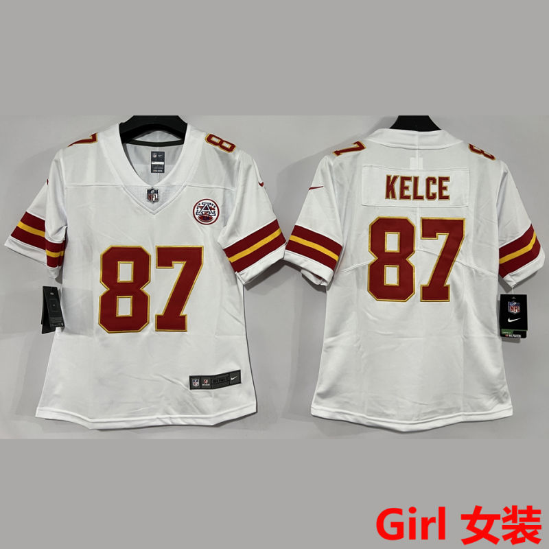 KELCE #87 Kansas City Chiefs Girl NFL Jersey